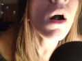 Food fetish ASMR Mouth Sounds and Moaning Teen