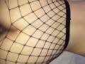 Black cock training sessions - Thick teen In fishnets pulls away