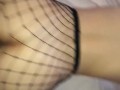 Black cock training sessions - Thick teen In fishnets pulls away