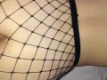 Black cock training sessions - Thick teen In fishnets pulls away