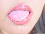 ASMR: Pink Pouty Lips with Sensual Spit