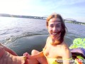 Public anal ride on the jet ski in the city centre 2. Mia Bandini