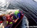 Public anal ride on the jet ski in the city centre 2. Mia Bandini