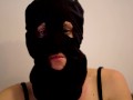 Masked Girl Having a Smoke