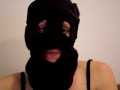 Masked Girl Having a Smoke