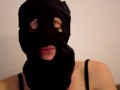 Masked Girl Having a Smoke