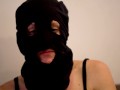Masked Girl Having a Smoke