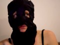 Masked Girl Having a Smoke