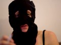 Masked Girl Having a Smoke