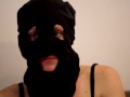 Masked Girl Having a Smoke