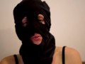 Masked Girl Having a Smoke