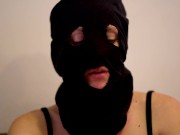 Masked Girl Having a Smoke