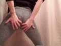 Ass Grab In Leggings And Rear View Piss