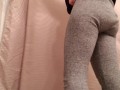 Ass Grab In Leggings And Rear View Piss
