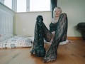 UHD 4K Huge Black Dildo Riding and lot of Dirty Talk