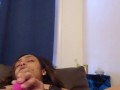All I want is cum shooting all over my tight pink pussy