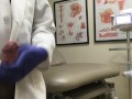 Doctor Relieving Stress In Hospital Exam Room