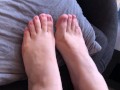 Pretty white girl feet