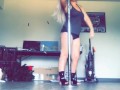  Teen Plays Around On Pole