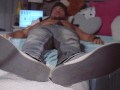 SUBMISSIVE TEEN LICK MY SOLES AND FUCK ME, I CUM ON HER SOLES! -SHORT VERSI