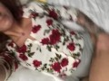 Flirty tattooed redhead shows off ass and feet 