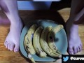 Squishing Banana Between Toes