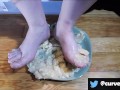 Squishing Banana Between Toes