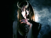 Fortuneteller teen in the forest turns into a succubus horny for devil cum