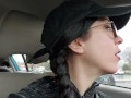 Public Blowjob Deepthroat Practice In A Busy Parking Lot