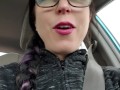 Public Blowjob Deepthroat Practice In A Busy Parking Lot