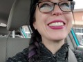 Public Blowjob Deepthroat Practice In A Busy Parking Lot
