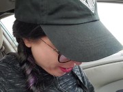 Public Blowjob Deepthroat Practice In A Busy Parking Lot