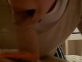 Blowjob abroad: Sucking off a stranger in a hotel room