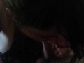 Blowjob ends with cum in mouth