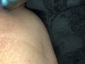 Vibrator in pussy and ass deep
