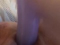 Wet pussy squirting with big dong MILF