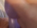 Wet pussy squirting with big dong MILF