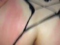 Thick black cock makes my white teen pussy creamy - POV
