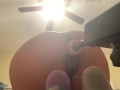 Our first double penetration with sex machine, I can’t believe I am doing t