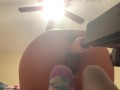 Our first double penetration with sex machine, I can’t believe I am doing t