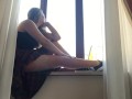Dani Daniels . com - Pantyhose Masturbation in Rome
