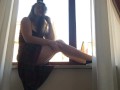 Dani Daniels . com - Pantyhose Masturbation in Rome
