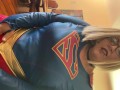 Supergirl Striptease and Facial