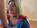 Supergirl Striptease and Facial