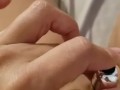 Slut wife cums hard with bullet vibrator watching another man Jack off 
