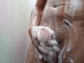 Imaginate tu y yo en la ducha teniendo sexo anal