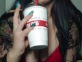 Sucking Off Five Guys Mukbang Video