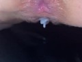 Dripping loads of husbands and others loads cum so hard after being full