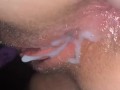 Dripping loads of husbands and others loads cum so hard after being full