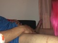 Cumshot onto titties, Emily Rose deepthroats latino cock